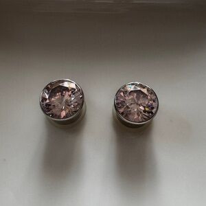 Elegant Crystal Plug Earrings for gauged ears